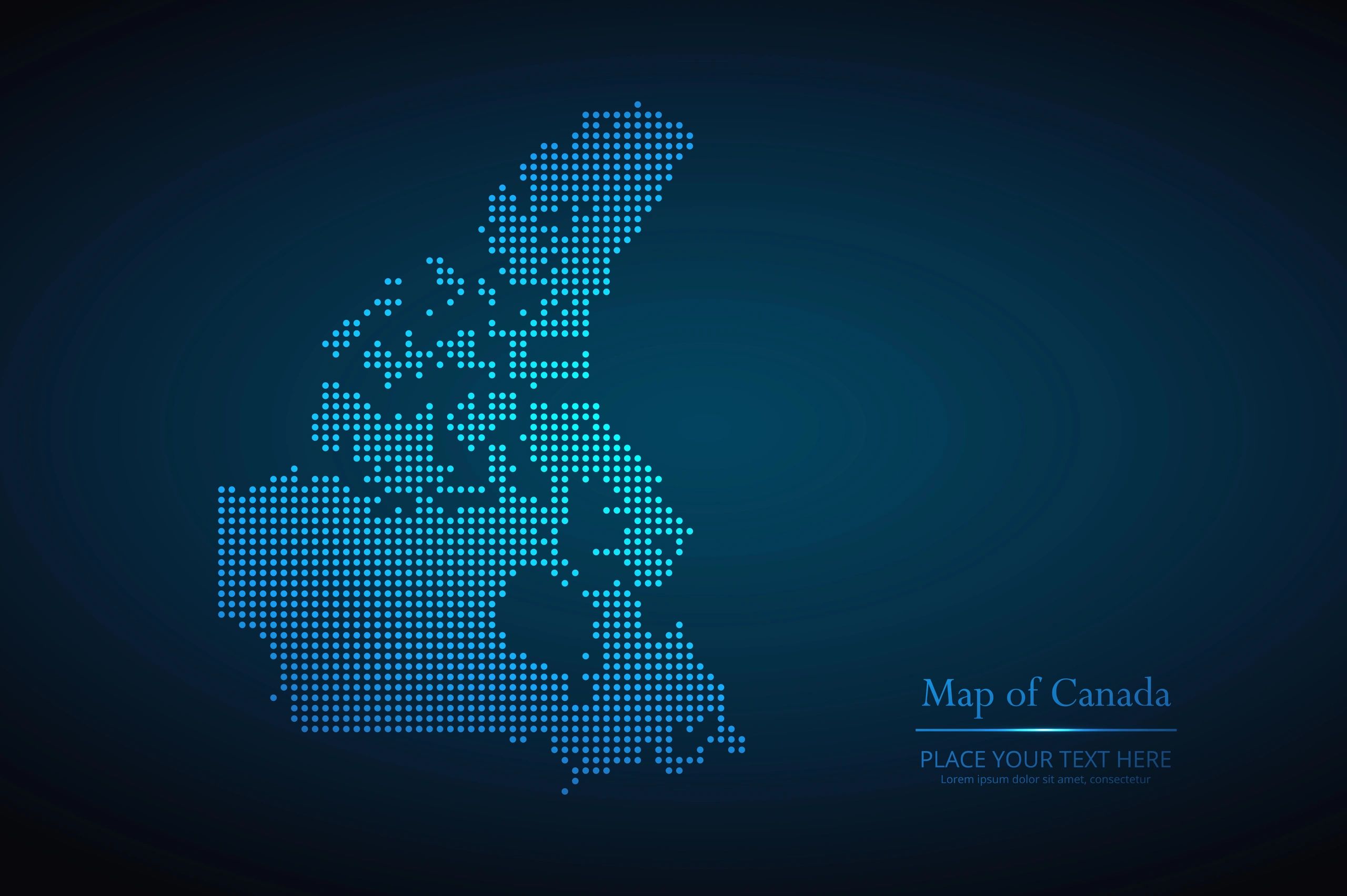 Canada hub map highlighting Vancouver, Calgary, and Toronto service regions